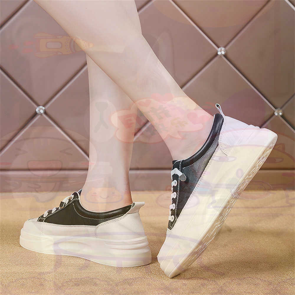 Street Fashion Vietnam - Mocasines gruesos con cordones para mujer,