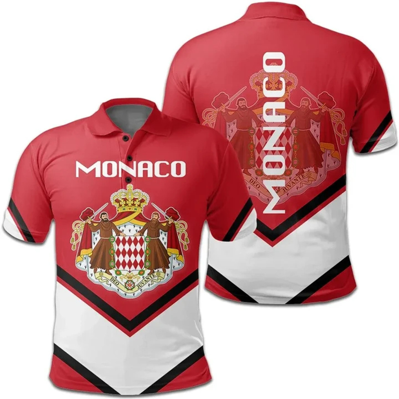 Street Fashion Monaco - Polo con estampado 3d de la