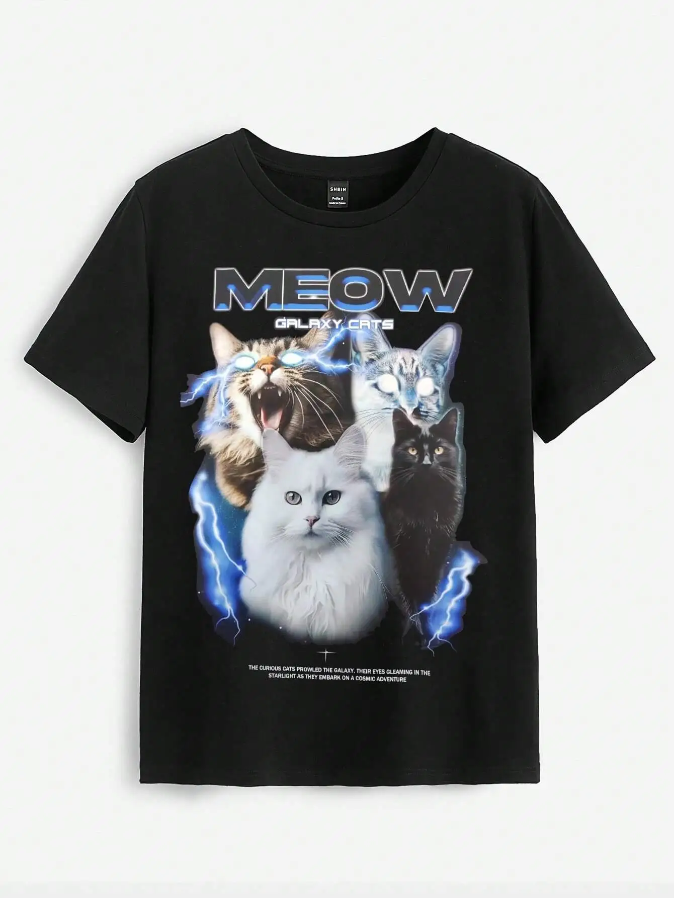 Fashion Street Cat - Camiseta Vintage con estampado de gatos