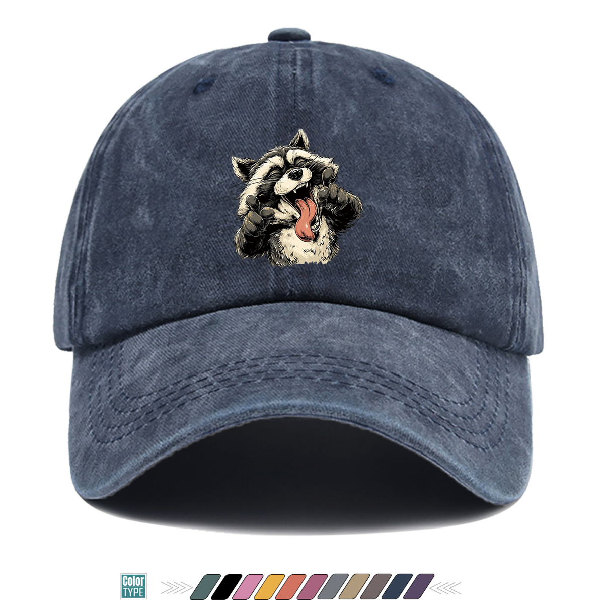 Quirky Street Fashion - 1 gorra de béisbol con estampado