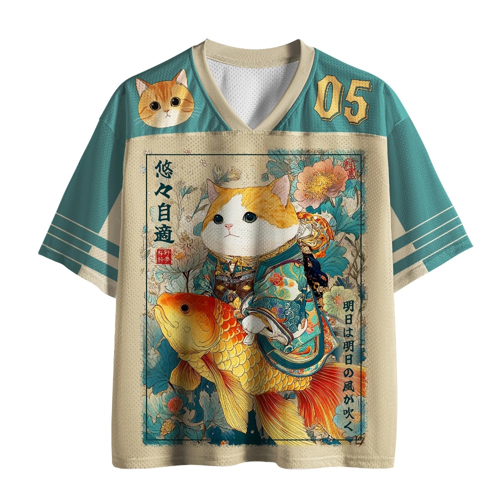 Fashion Street Cat - Camiseta japonesa Harajuku con estampado 3D
