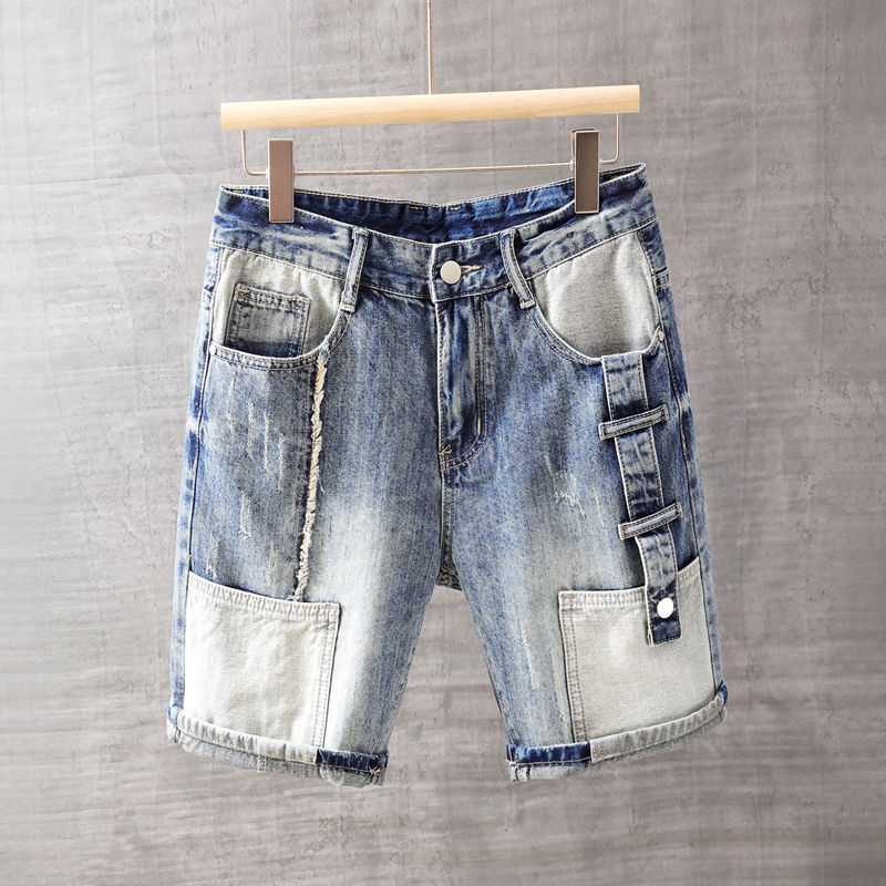 Street Fashion Jeans Men - Pantalones vaqueros cortos para hombre con