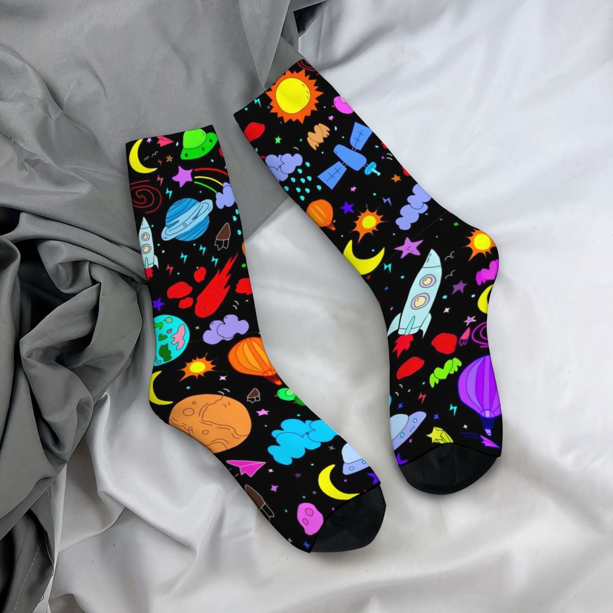 Quirky Street Fashion - Calcetines de media pantorrilla para hombre