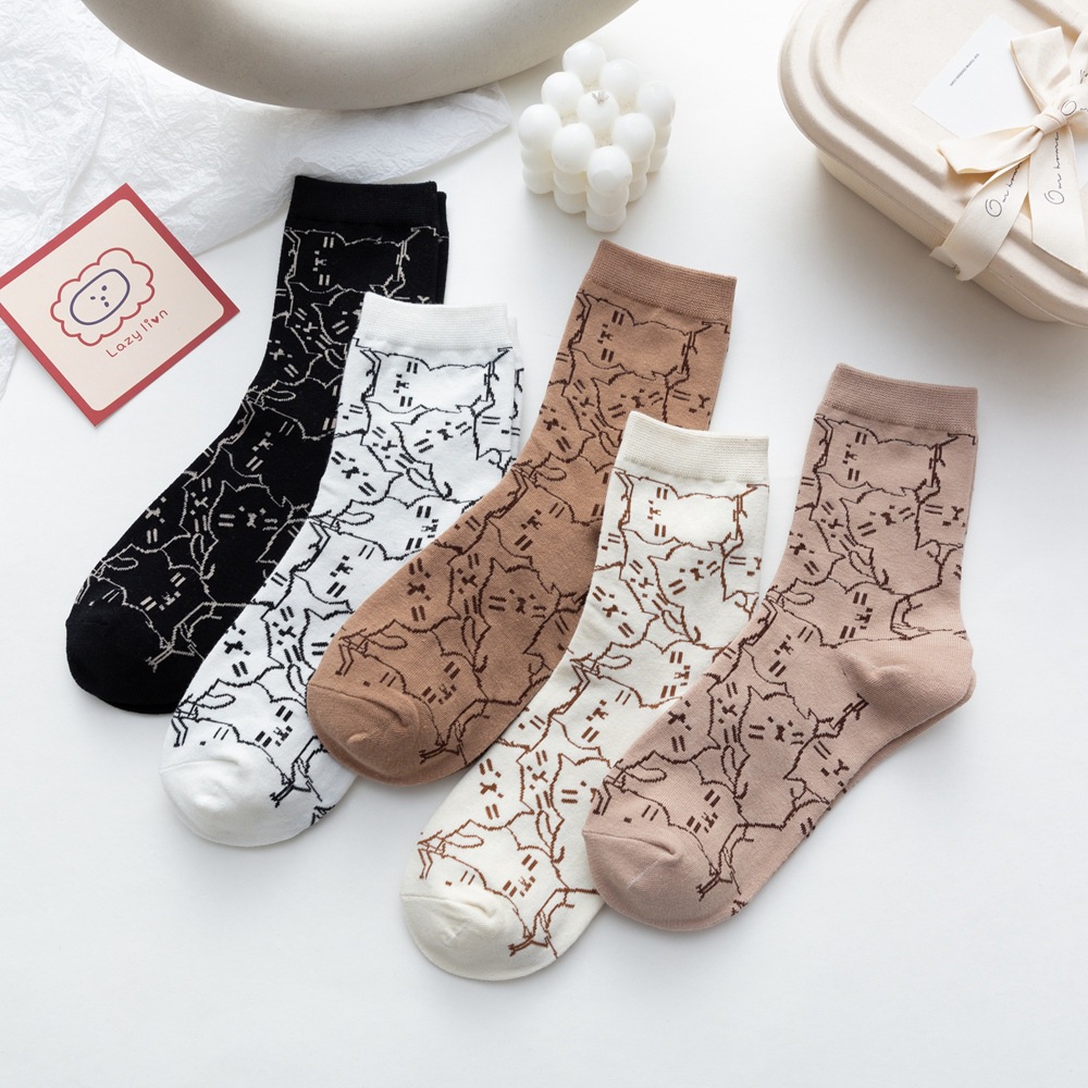Calcetines Unisex con estampad - Fashion Street Cat reseña y precio