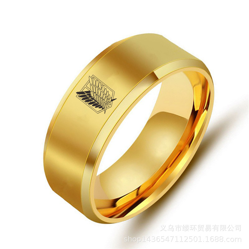 Anillo de acero inoxidable de  - Street Fashion Anime reseña y precio
