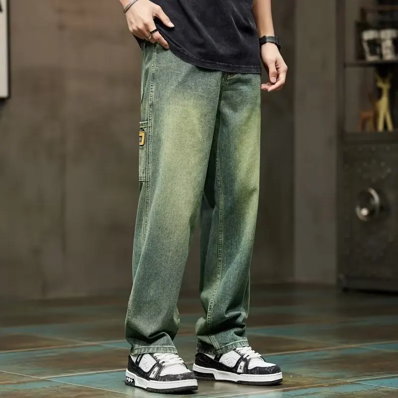 Pantalones vaqueros Vintage de - Street Fashion Jeans Men reseña y precio