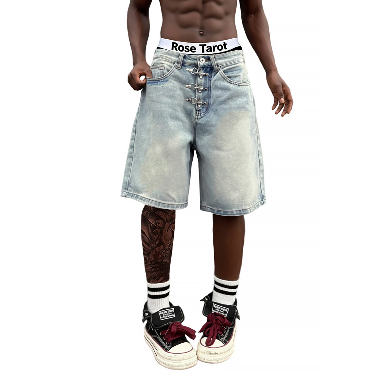 Pantalones Cortos de Mezclilla - Street Fashion Jeans Men reseña y precio