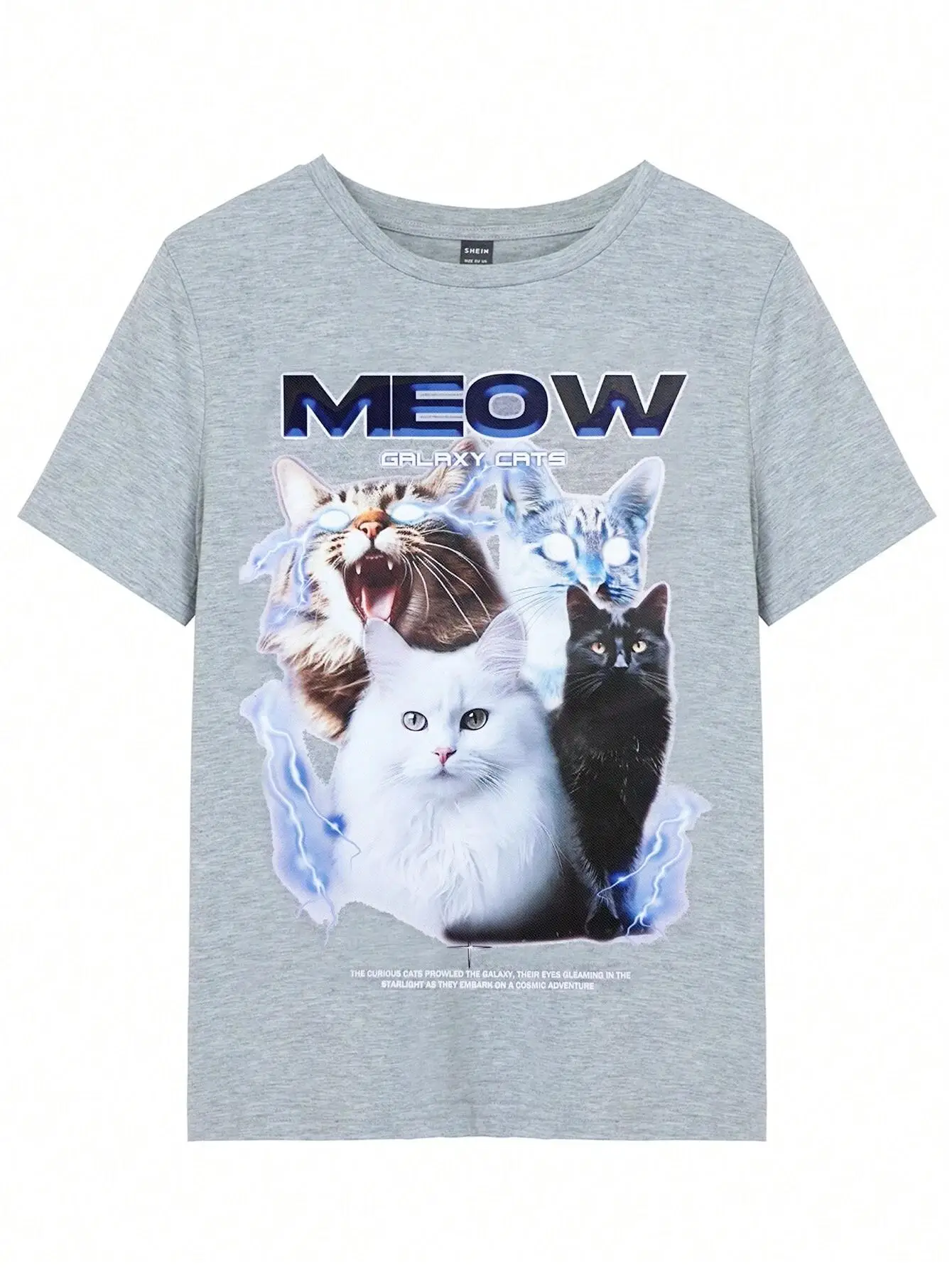 Camiseta Vintage con estampado - Fashion Street Cat reseña y precio