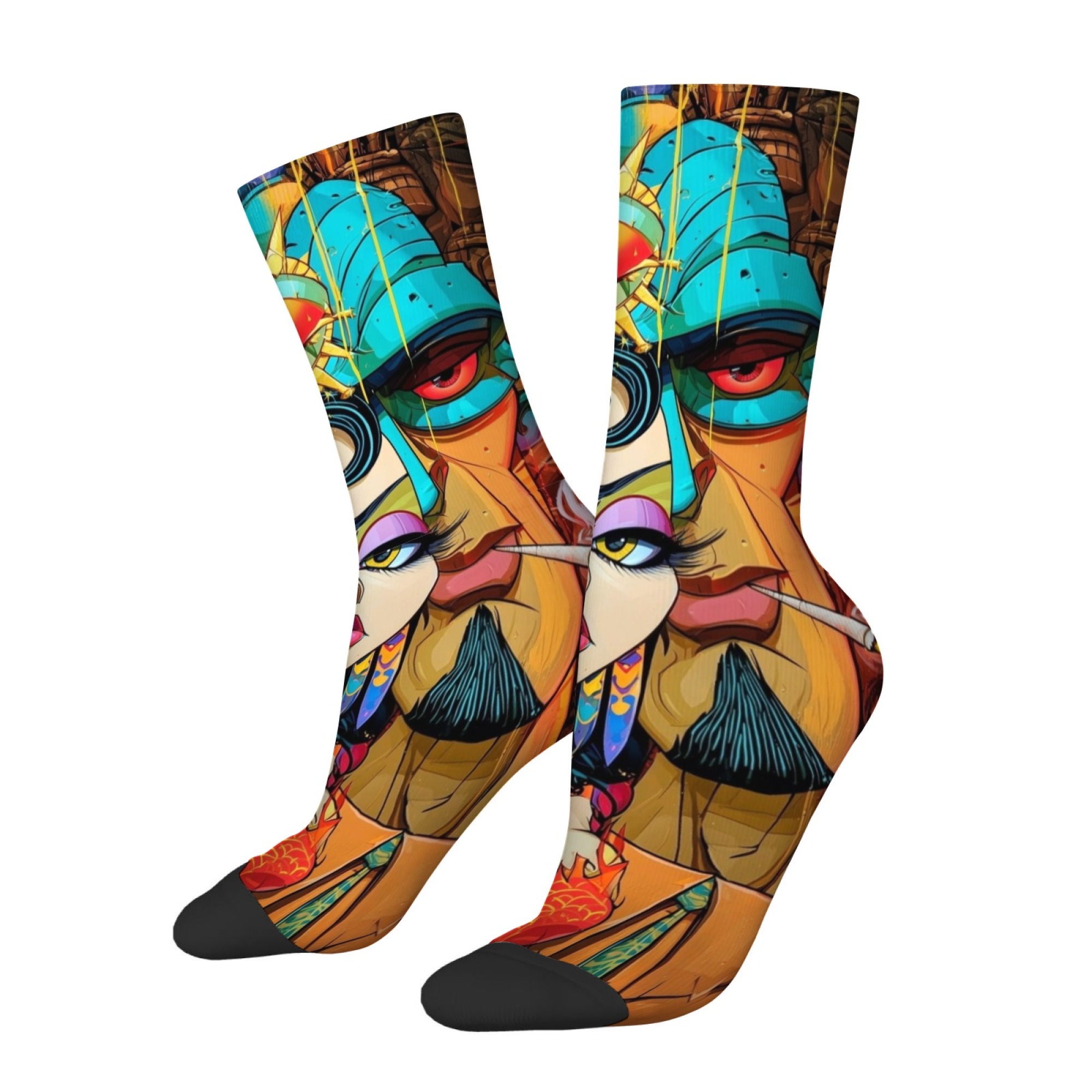 Calcetines Retro con Estampado - Quirky Street Fashion reseña y precio