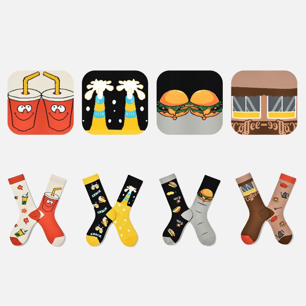 Calcetines AB divertidos de mo - Fashion Street Cat reseña y precio