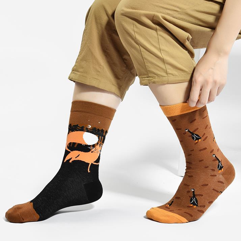 Calcetines AB divertidos de mo - Fashion Street Cat reseña y precio