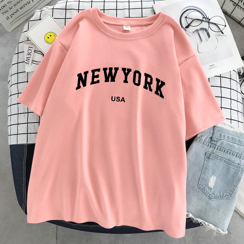 Camiseta gráfica con letras de - Street Fashion New York reseña y precio