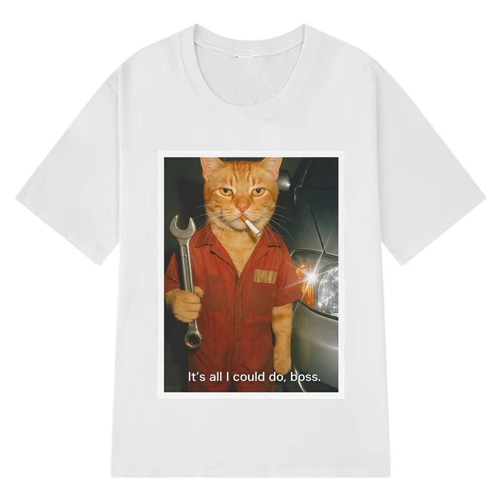 Camiseta divertida con estampa - Fashion Street Cat reseña y precio