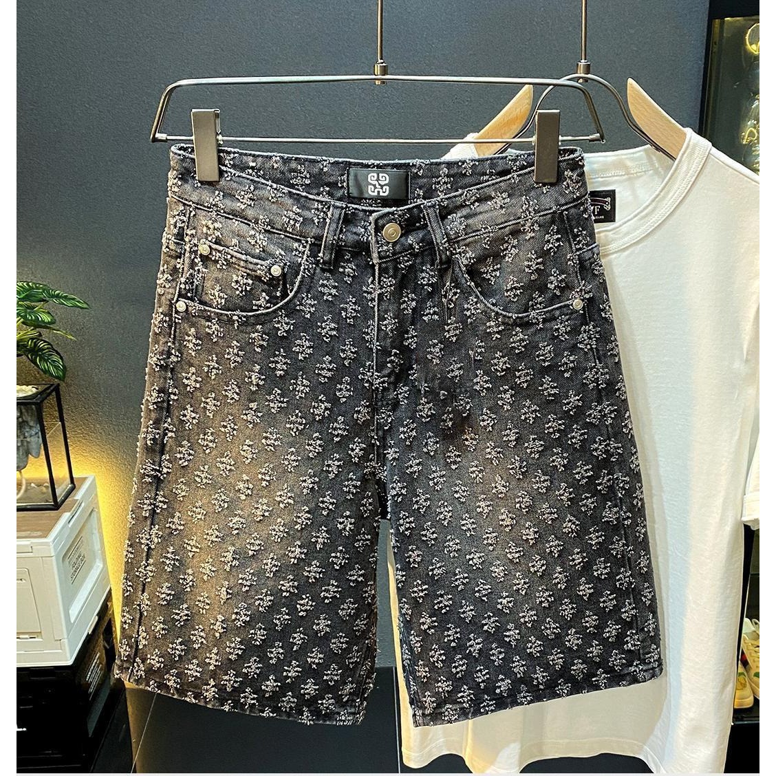 Pantalones Cortos de Mezclilla - Street Fashion Jeans Men reseña y precio