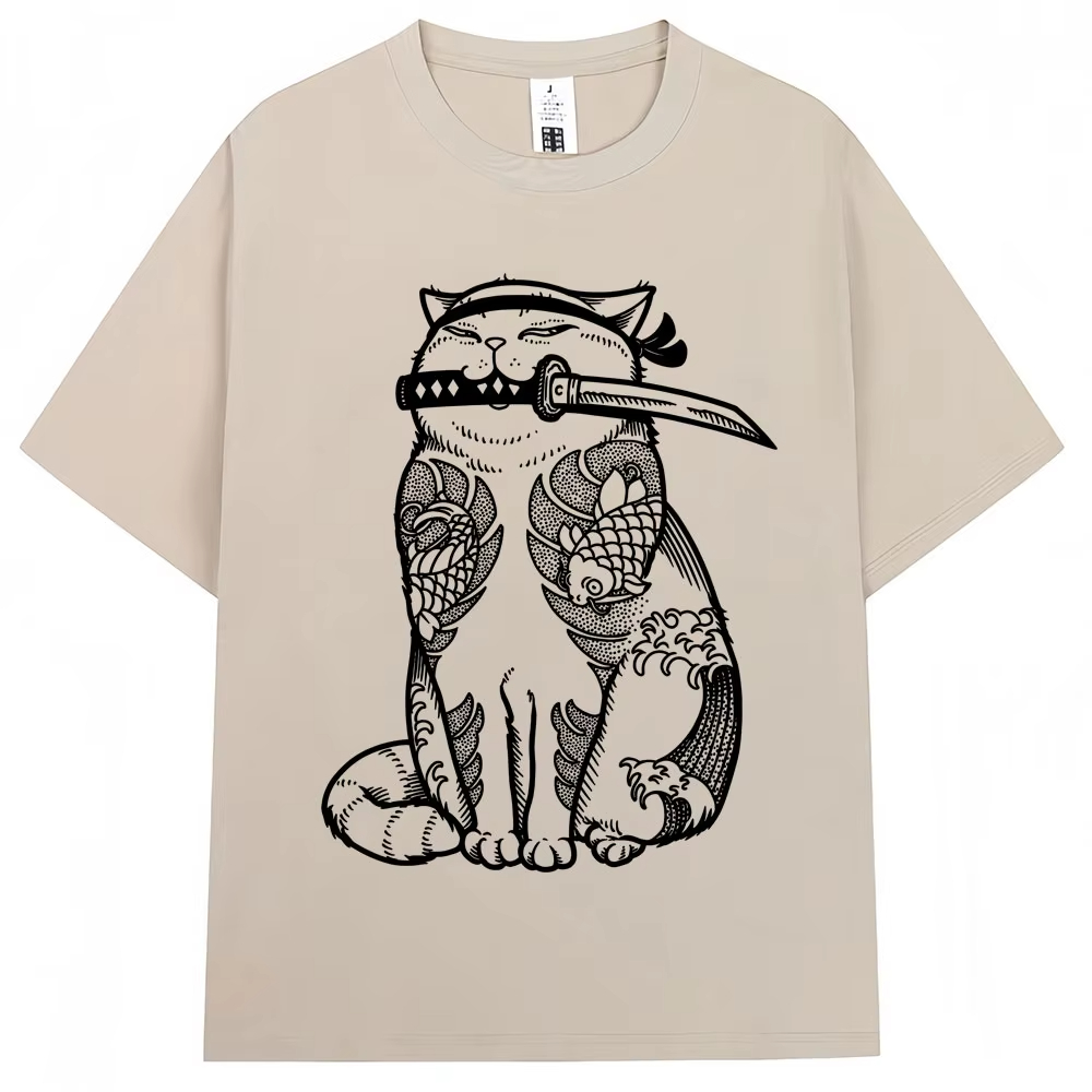 Camiseta Kawaii con Tatuaje de - Fashion Street Cat reseña y precio