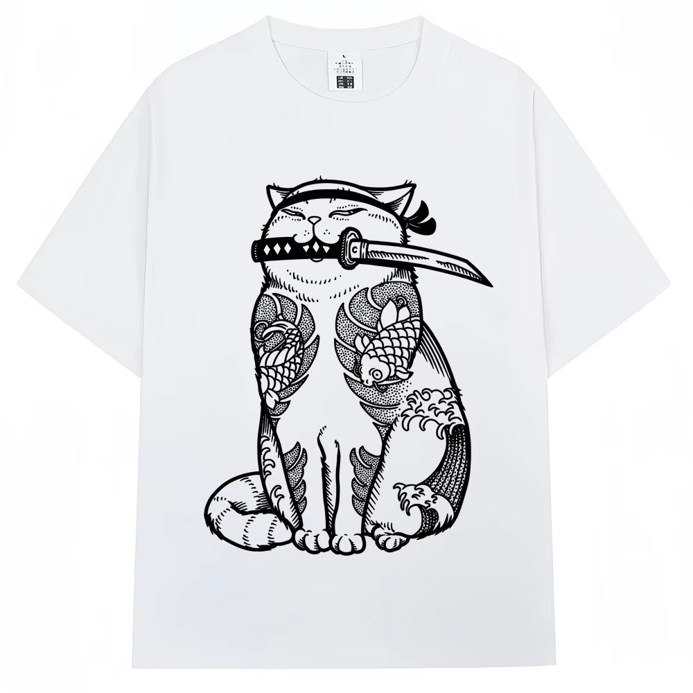 Camiseta Kawaii con Tatuaje de - Fashion Street Cat reseña y precio