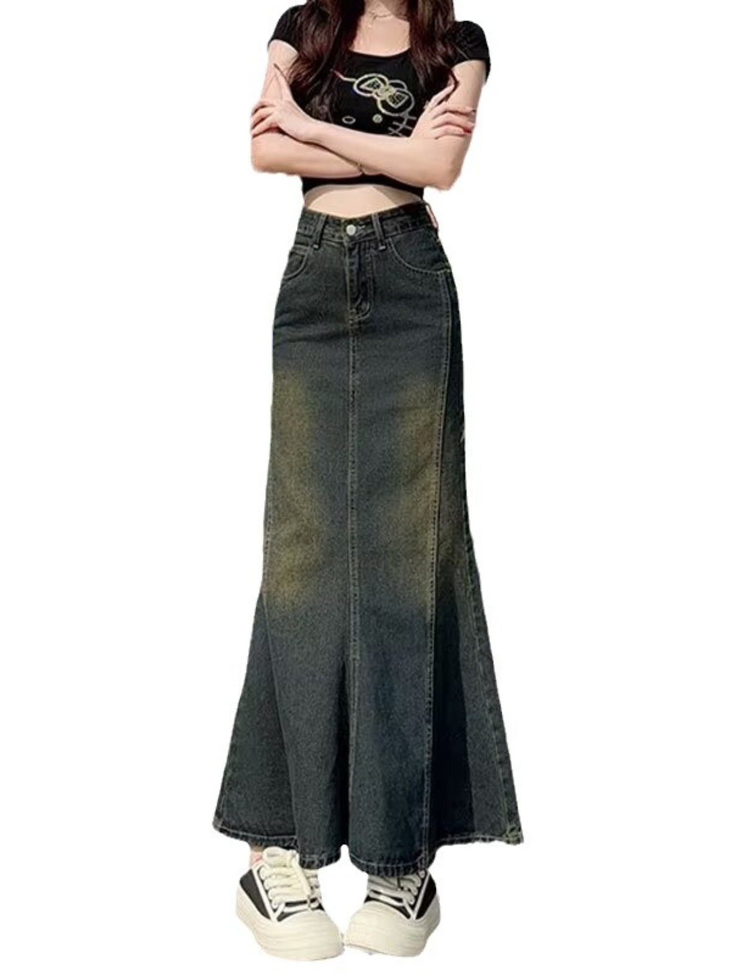 Falda Maxi de Mezclilla Vintag - Street Fashion Vintage reseña y precio