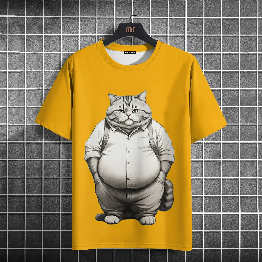 Camiseta de verano para hombre - Fashion Street Cat reseña y precio