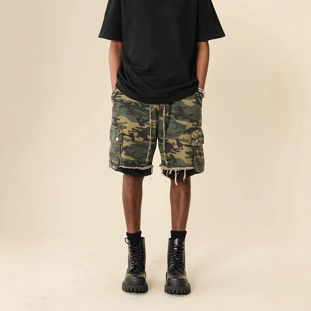 Pantalones Cortos de Camuflaje - Street Fashion Jeans Men reseña y precio