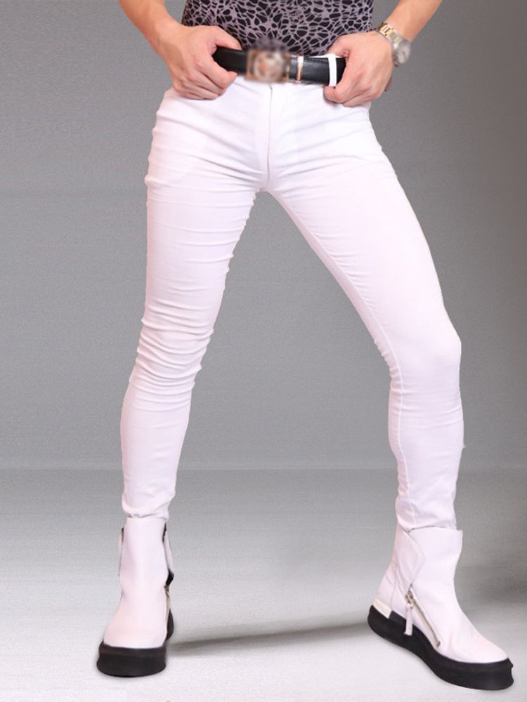 Pantalones vaqueros elásticos  - Street Fashion Jeans Men reseña y precio