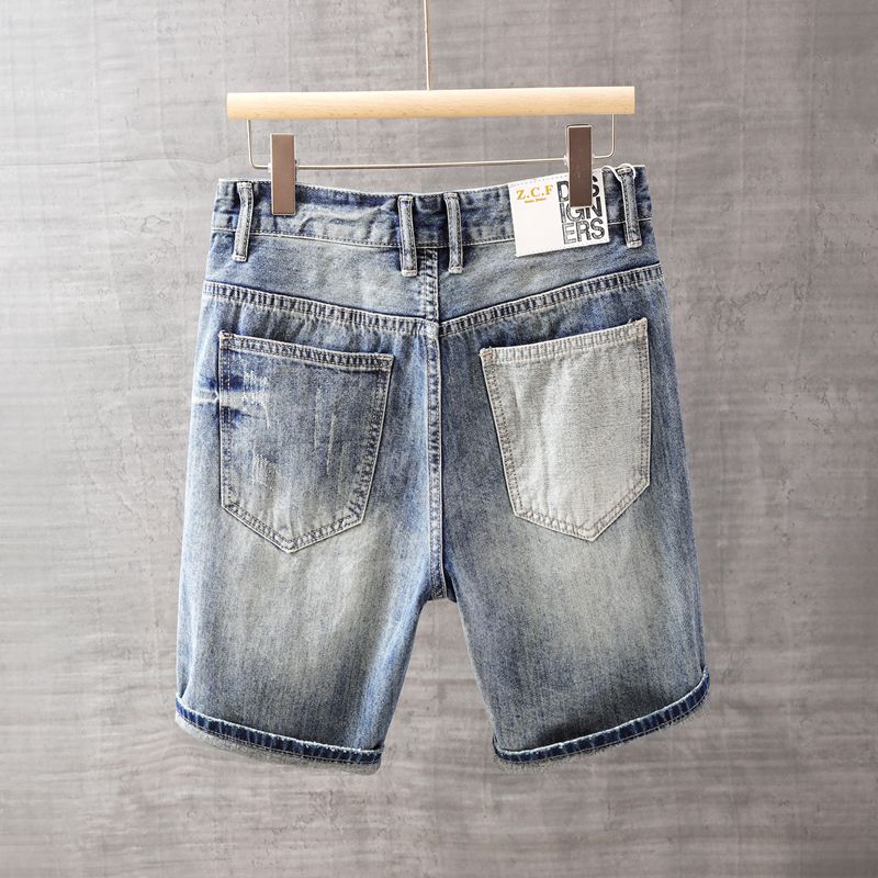 Pantalones vaqueros cortos par - Street Fashion Jeans Men reseña y precio