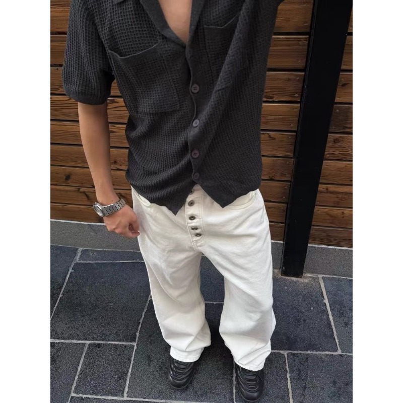 Pantalones vaqueros de pierna  - Street Fashion Jeans Men reseña y precio