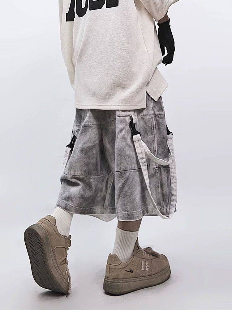 Pantalones Cortos Retro Hip-ho - Street Fashion Jeans Men reseña y precio