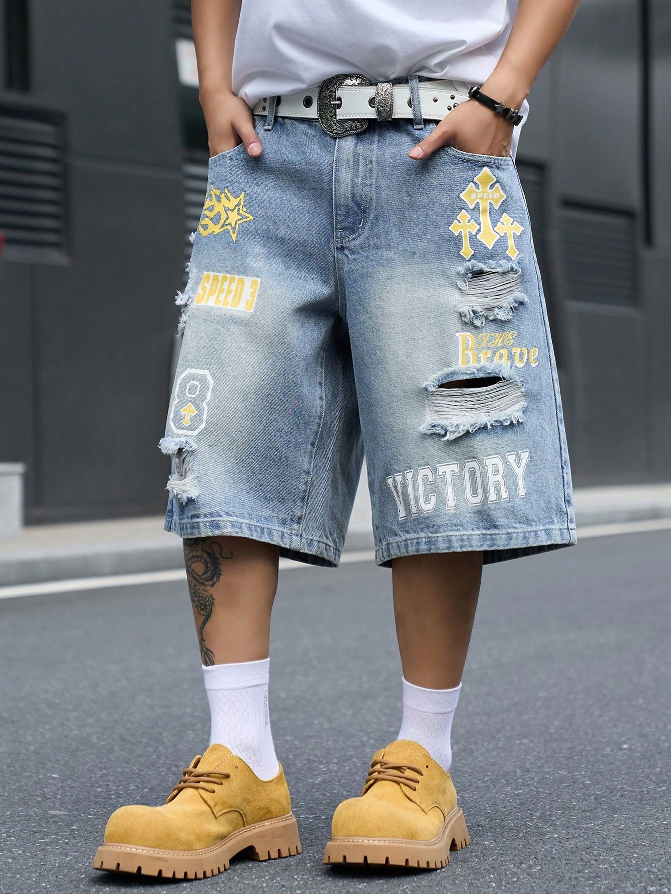 Pantalones cortos de mezclilla - Street Fashion Jeans Men reseña y precio