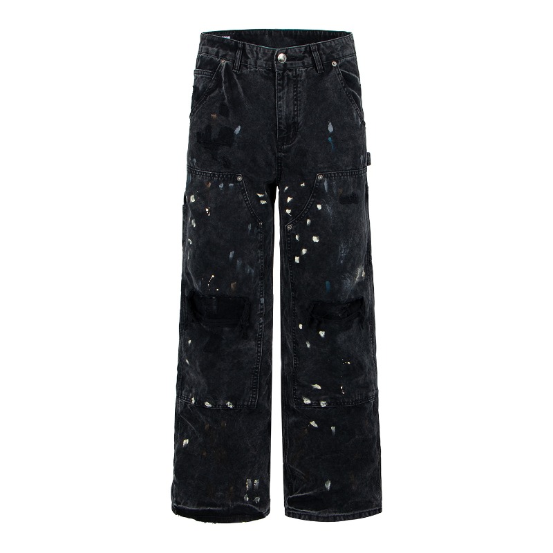 Pantalones Vaqueros Anchos Rot - Street Fashion Jeans Men reseña y precio
