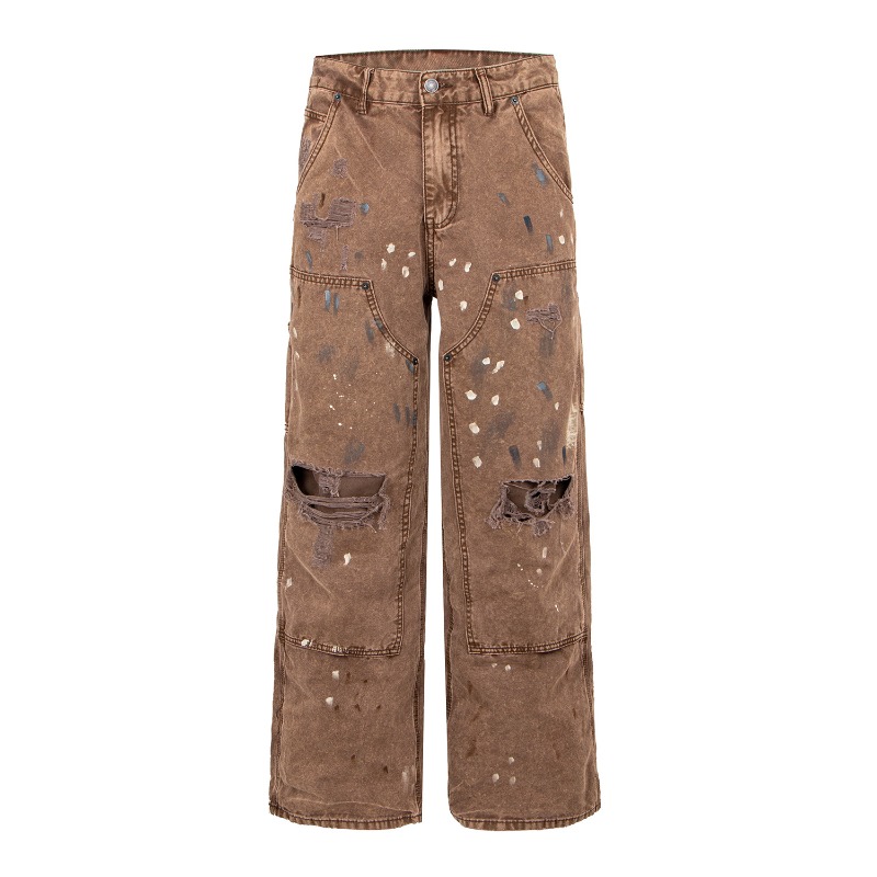 Pantalones Vaqueros Anchos Rot - Street Fashion Jeans Men reseña y precio